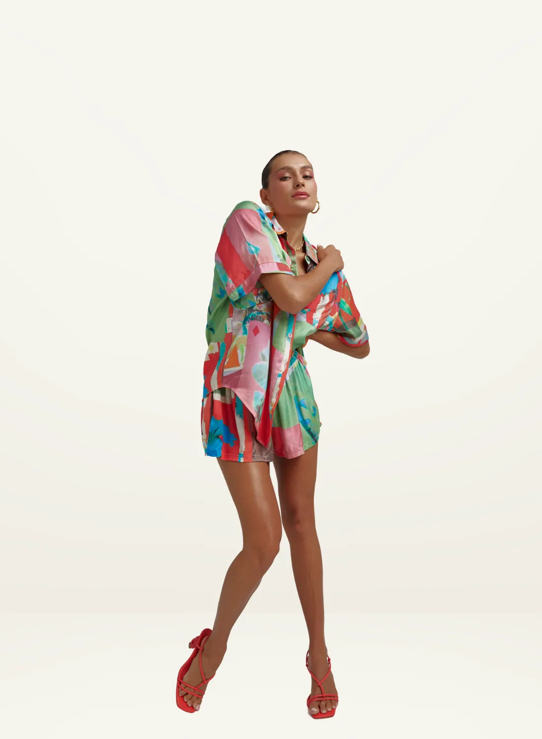 Summi Summi Relaxed Short in Royal Montage