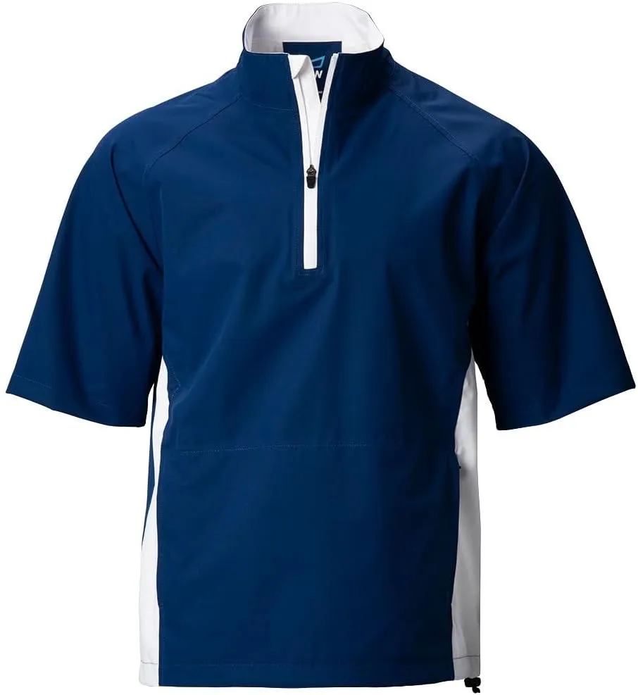 TGW Men's Waterproof Short Sleeve Golf Rain Shirt Jacket Pullover for Golfing