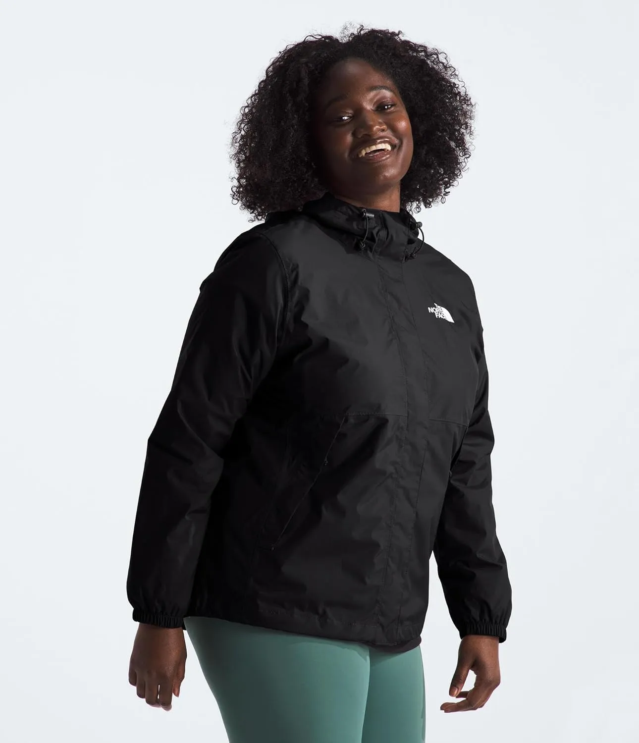 THE NORTH FACE Women's Antora Waterproof Jacket | Windproof & Water Repellent Rain Coat, Adjustable 3-Piece Hood