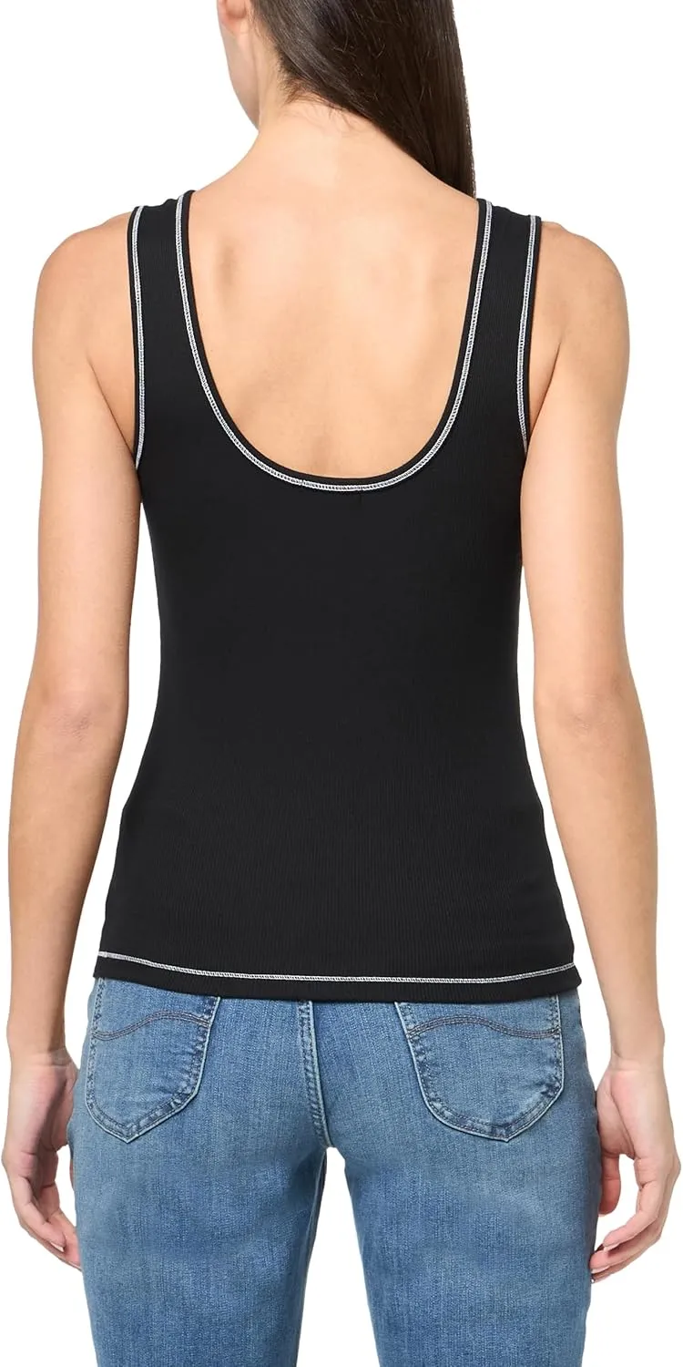 True Religion Women's Hs Deep V Neck Full Length Tank