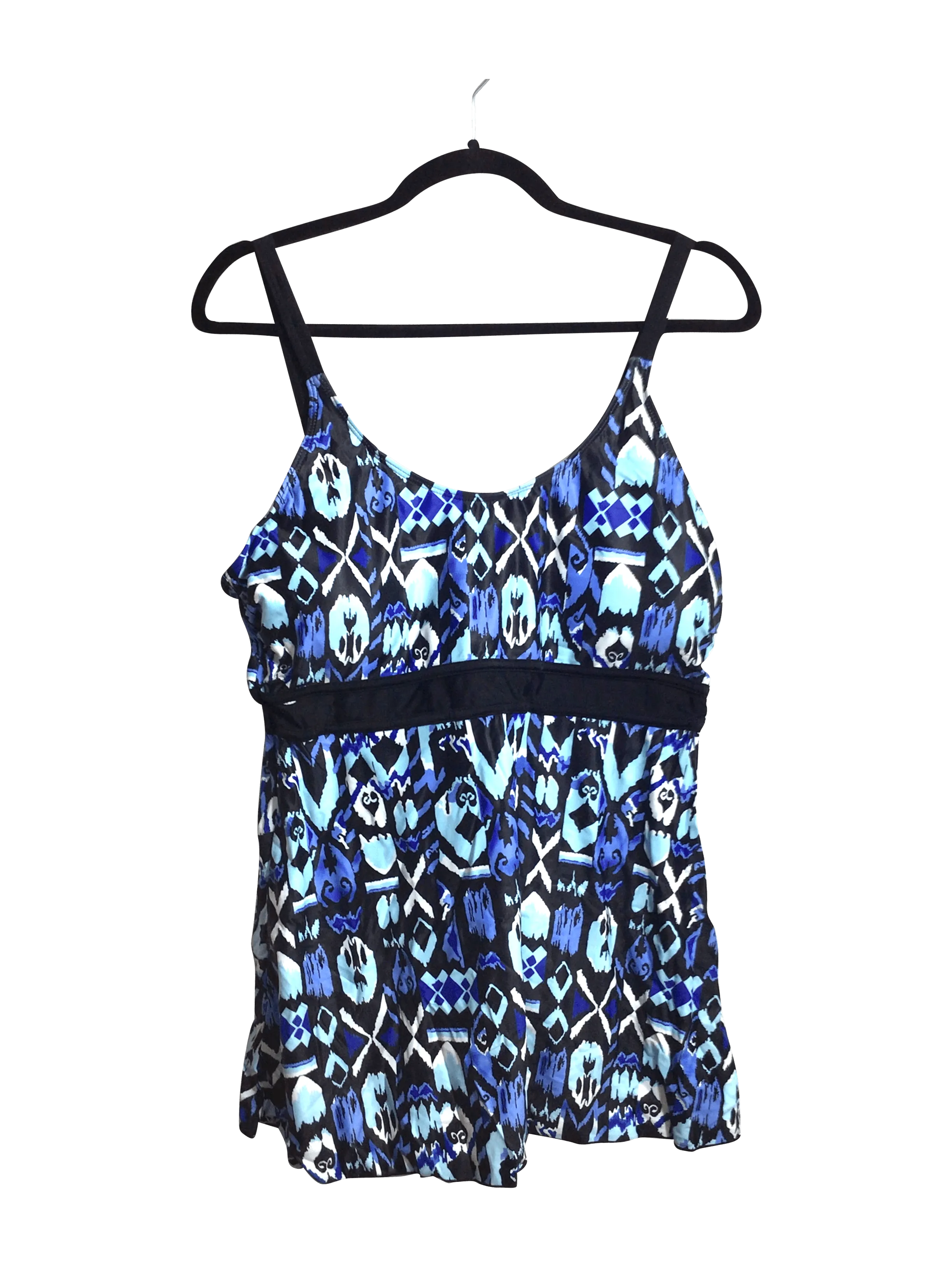 UNBRANDED Women Tankinis Regular fit in Blue - 2XL