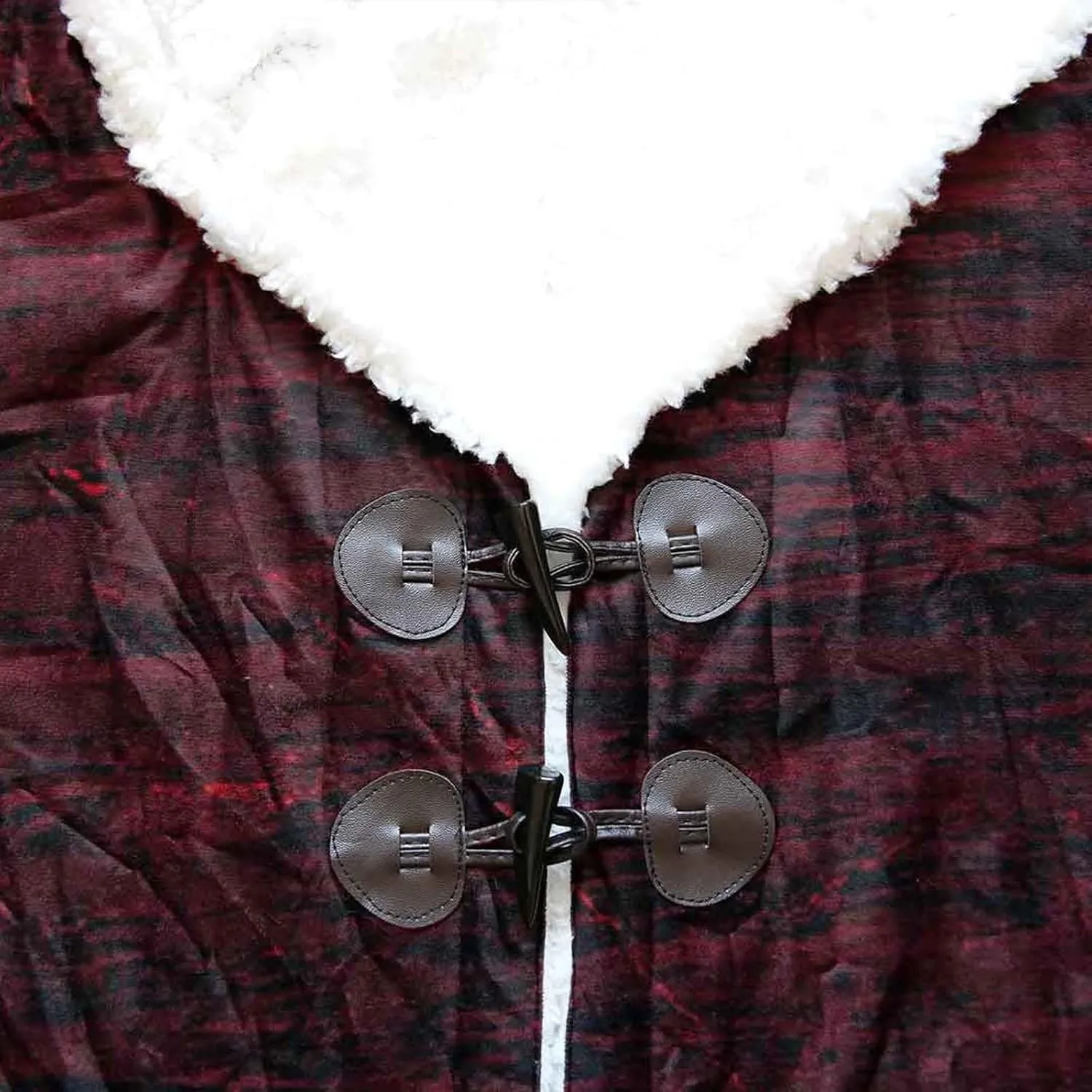 Vikings Valhalla Unisex Warm Cashmere Hooded Cloak Norse Mythology Odin Raven Casual Robe Pagan Jacket Viking Gifts for Men