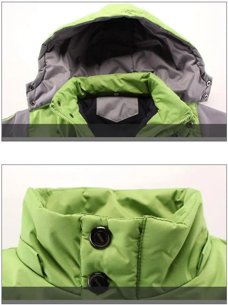 Vinmin Latest Boys Thicken Fleece Hooded Jacket Warm Quilted Coat Outdoor Cool Cute Fashion for Winter Autumn Spring