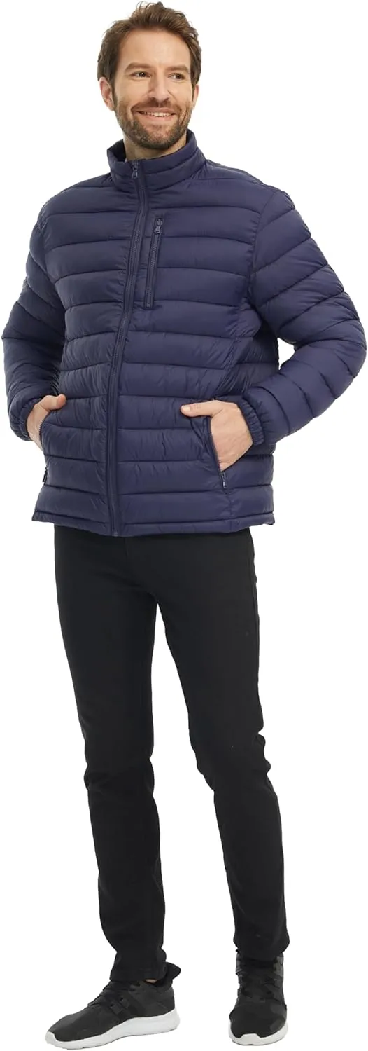 wantdo Men's Lightweight Puffer Jacket Warm Winter Jacket Windproof Winter Coat (Regular and Big)