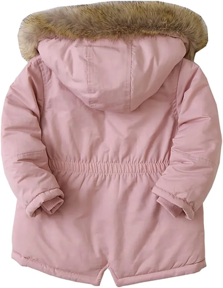 WEONEDREAM Boys Girls Winter Outwear Coats, Kids Warm Outfits,Windproof Jacket for Toddler 1-8Y