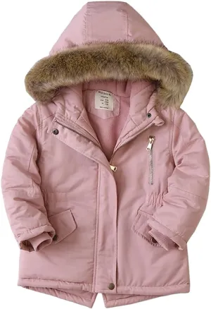 WEONEDREAM Boys Girls Winter Outwear Coats, Kids Warm Outfits,Windproof Jacket for Toddler 1-8Y