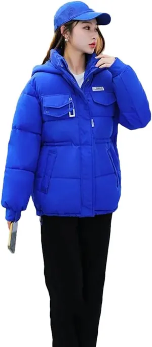 Women Coat Loose Hooded Cotton Coat Women Long Parkas Jacket Warm Thick Cotton Padded Jackets