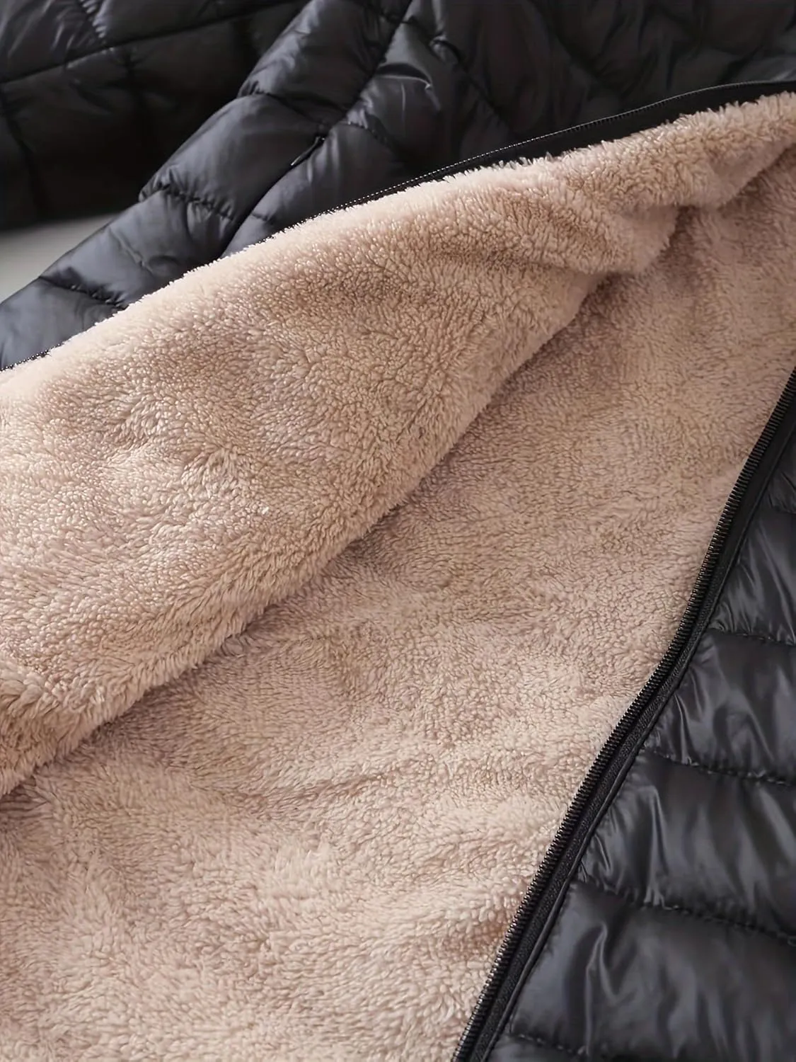 Women Hoodie Jackets, Zip-up Puffy Hoodie Coat, Warm Winter Sherpa Fleece Lined Hooded Jacket