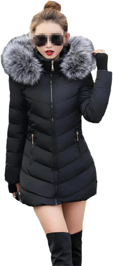 Women Winter Padded Cotton Jacket Ladies Warm Thicken Coat Long Parka Womens Fashion Slim Jackets