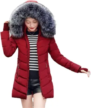 Women Winter Padded Cotton Jacket Ladies Warm Thicken Coat Long Parka Womens Fashion Slim Jackets