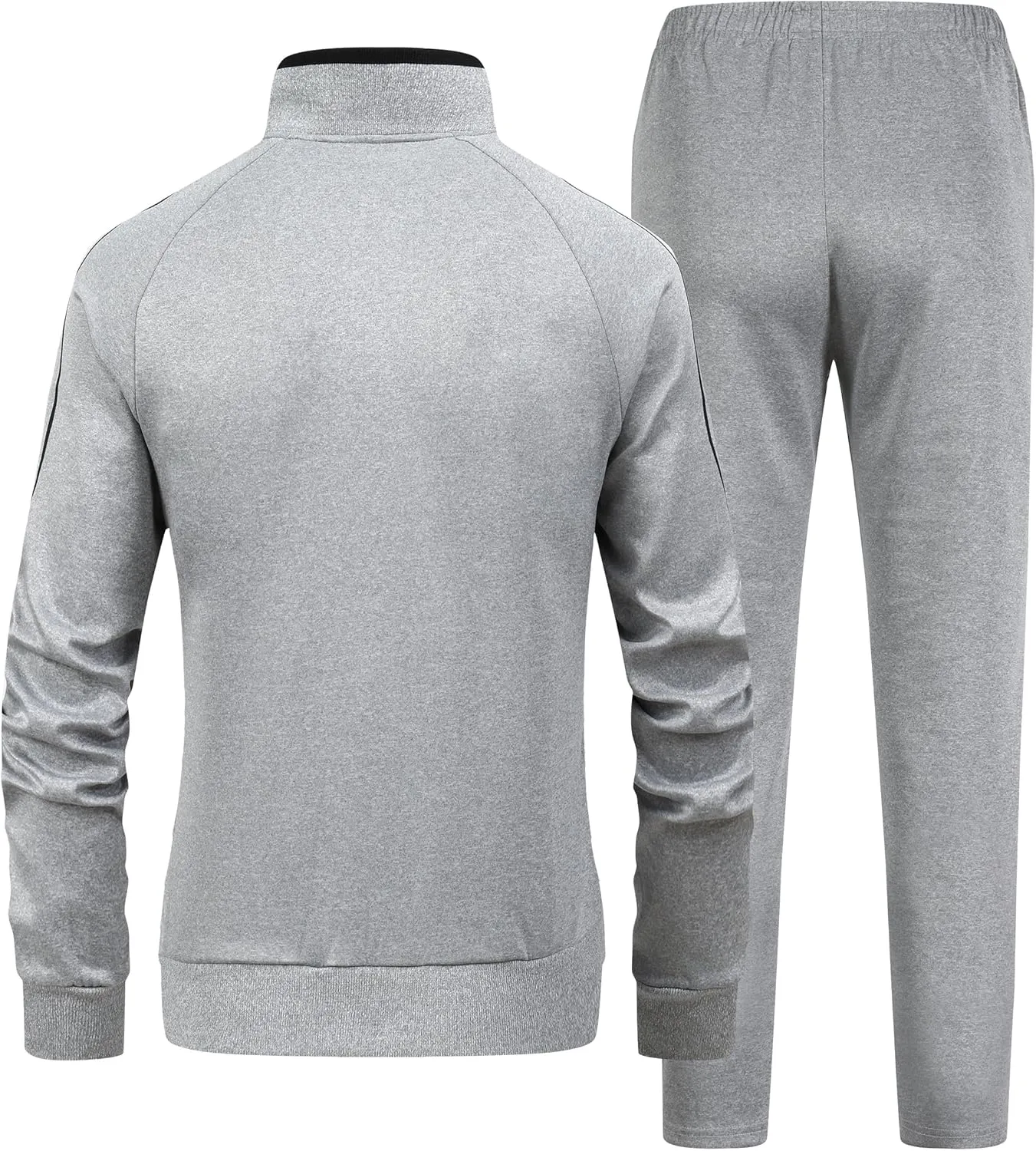 Women's 2 Pieces Athletic Tracksuit Full-Zip Workout Sweatsuit with Active Jackets and Pants