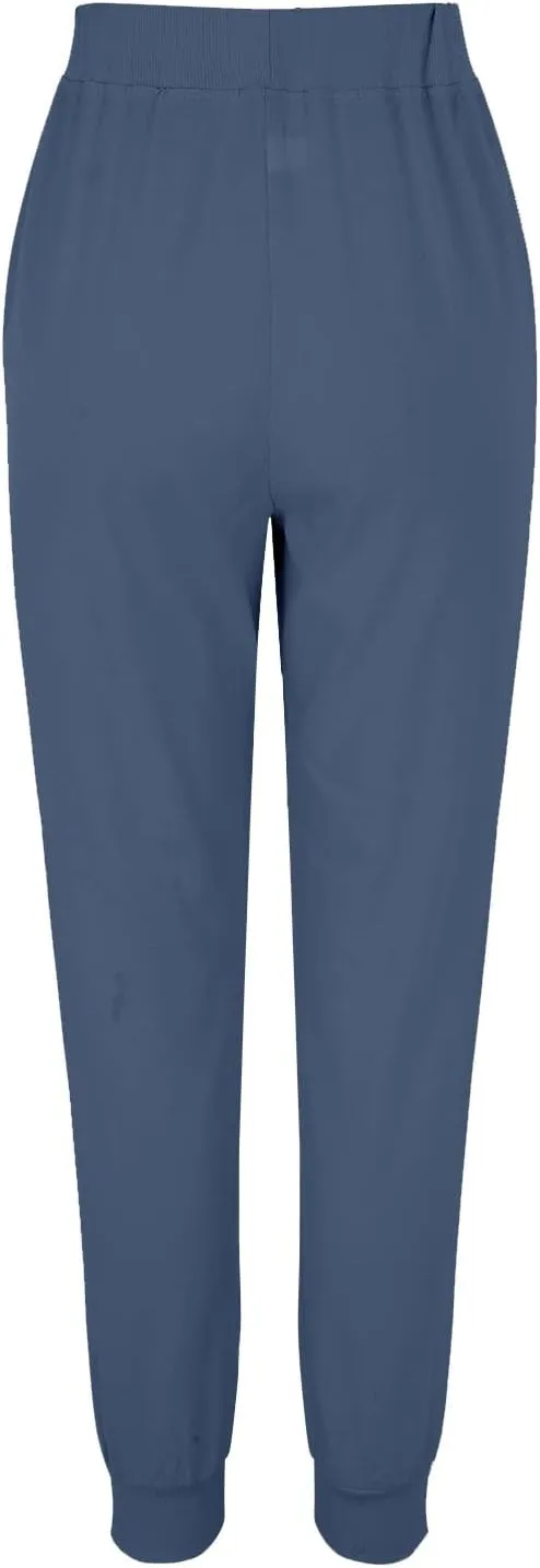 Womens Fashion Linen Pants Casual Straight Summer Drawstring Loose Lightweight Trousers with Pockets