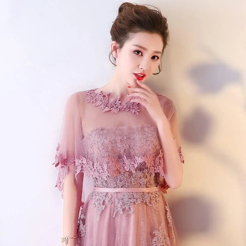 Women's Lace Wedding Bridal Bolero Jackets Shawl Formal Party Prom Evening Cape for Bride Bridesmaid Wrap Shrugs