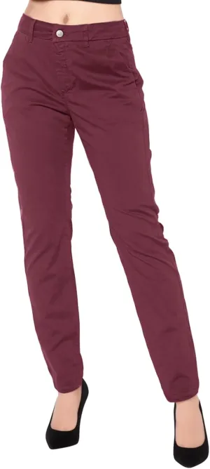 Women's Linen Summer Floral Pant Trousers Elastic Waist Wide Leg Slim-Fit Palazzo Pants Work Business