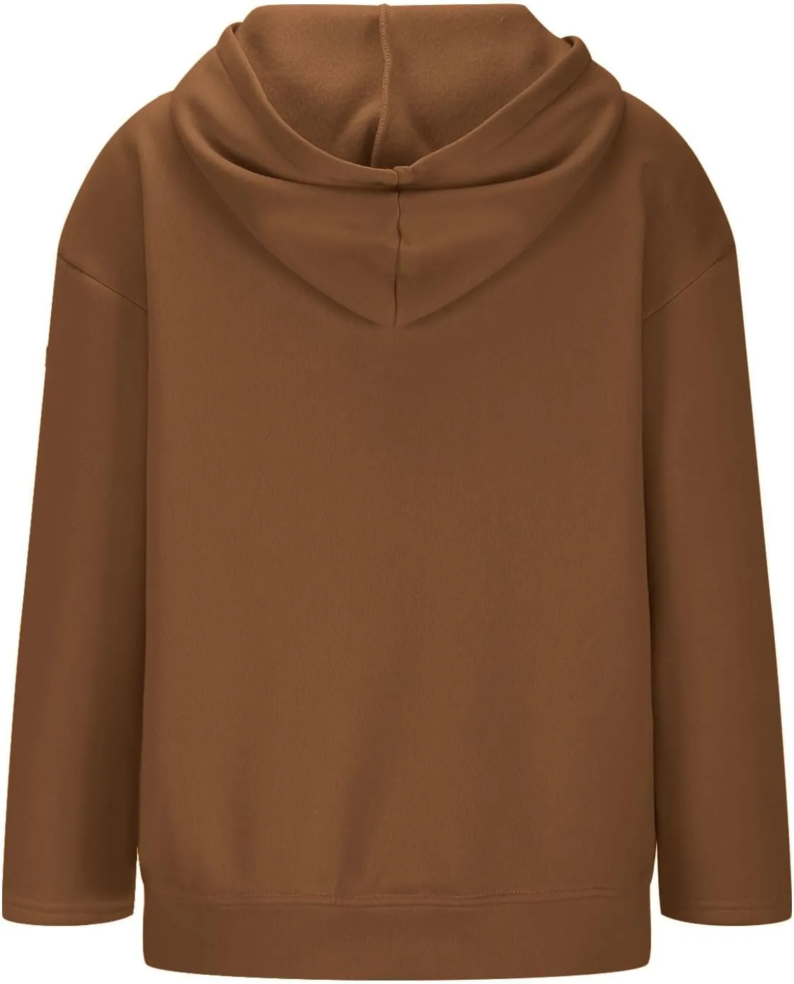 Women's Oversized Hoodies for Women Zip Up Long Sleeve Sweatshirt Casual Plain Hooded Jackets Cute Coat with Pockets