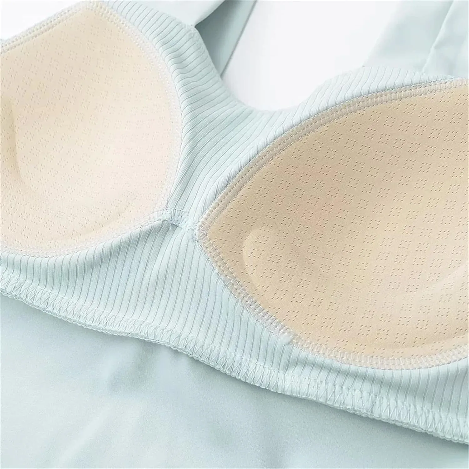 Women's Square Neck Sleeveless Tank Top with Built-in Chest Pads Casual Everyday Camisole Y2k