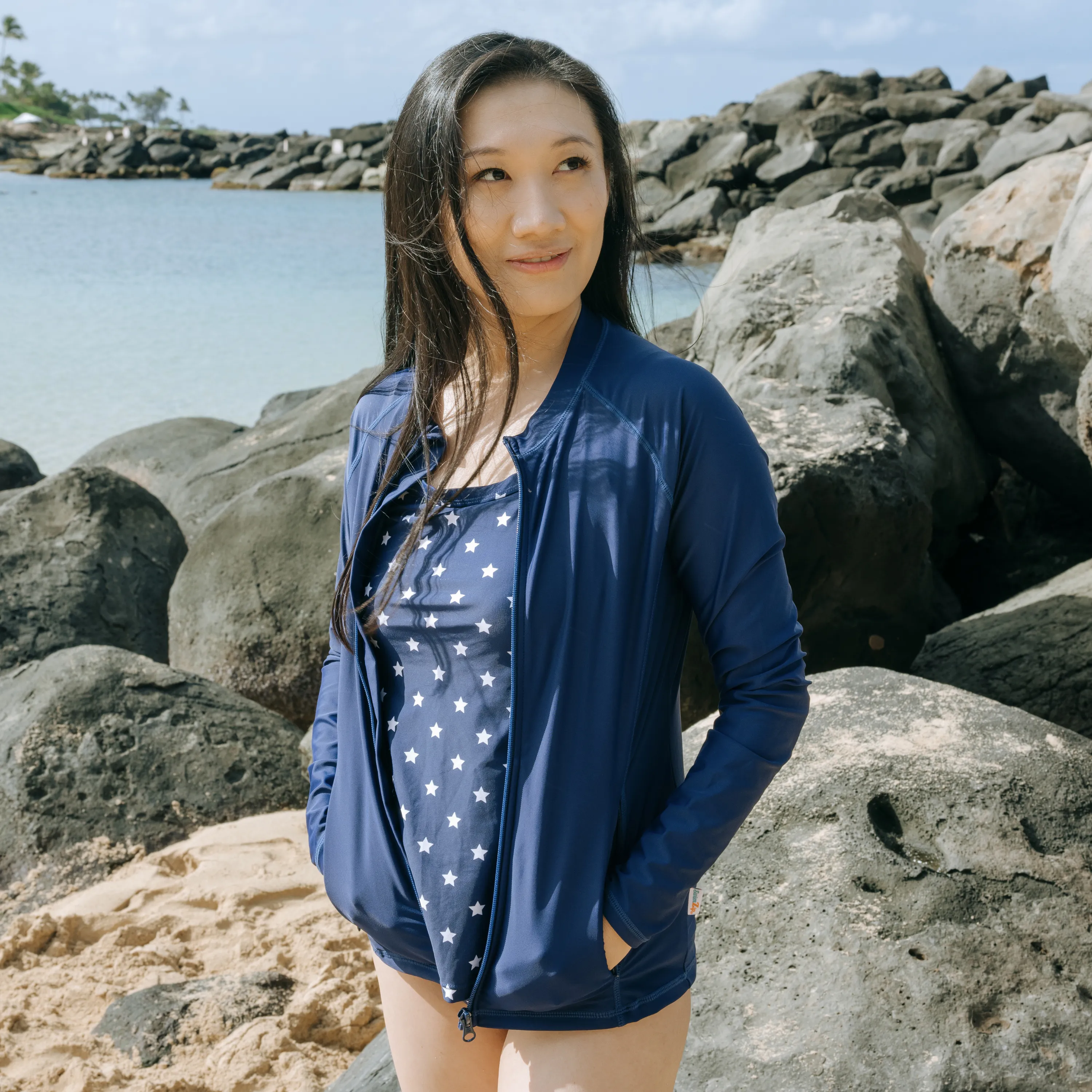 Women’s Strappy A-Line Tankini Top | “Americana”