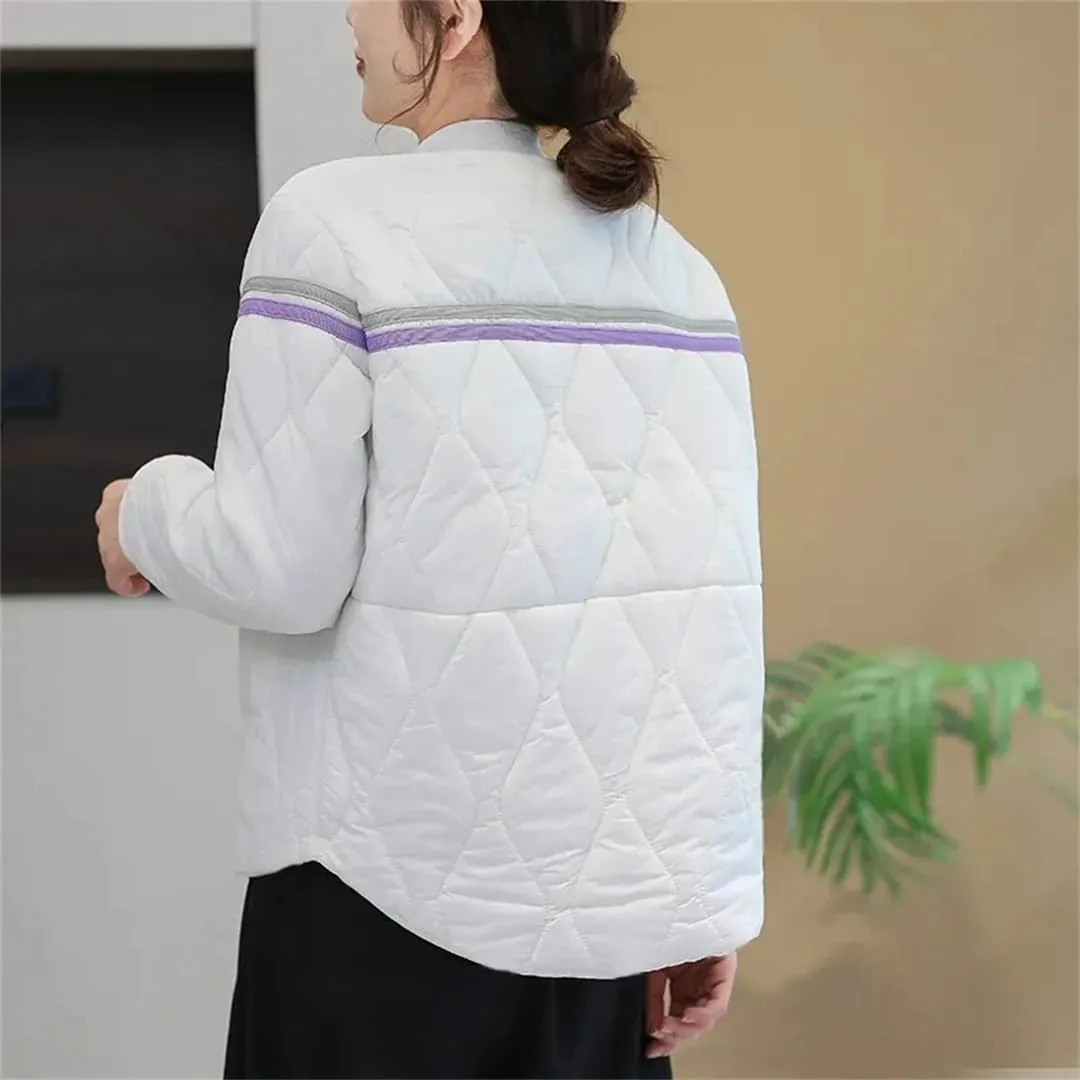 Women's Thin Cotton-Padded Coat Cotton-Padded Jacket Short Winter Fragrance Cotton-Padded Jacket Casual Coat