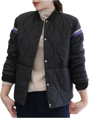 Women's Thin Cotton-Padded Coat Cotton-Padded Jacket Short Winter Fragrance Cotton-Padded Jacket Casual Coat
