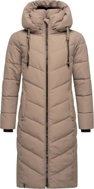 Women's Winter Jacket with Hood | Windproof & Weather-Resistant Jacket | Quilted, Puffy Coat | Sahnekatzii XIV XS-5XL