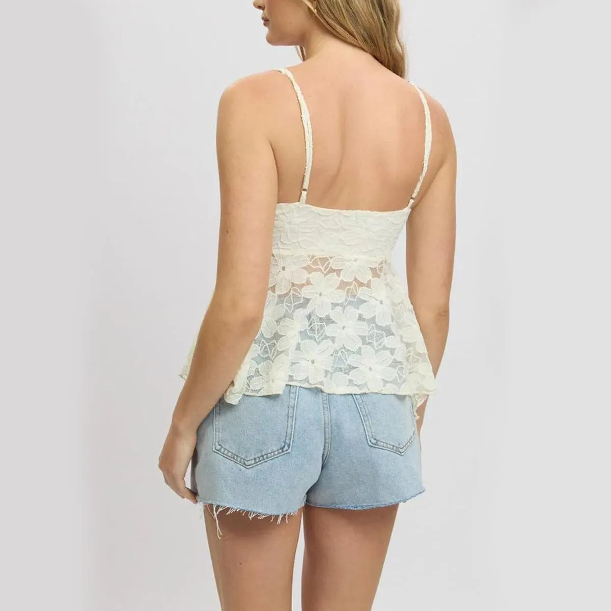 Womens Y2k Lace Crop Tops Vintage Fairy Ruched Ruffle Holiday Beach Going Out Streetwear Casual Camisole