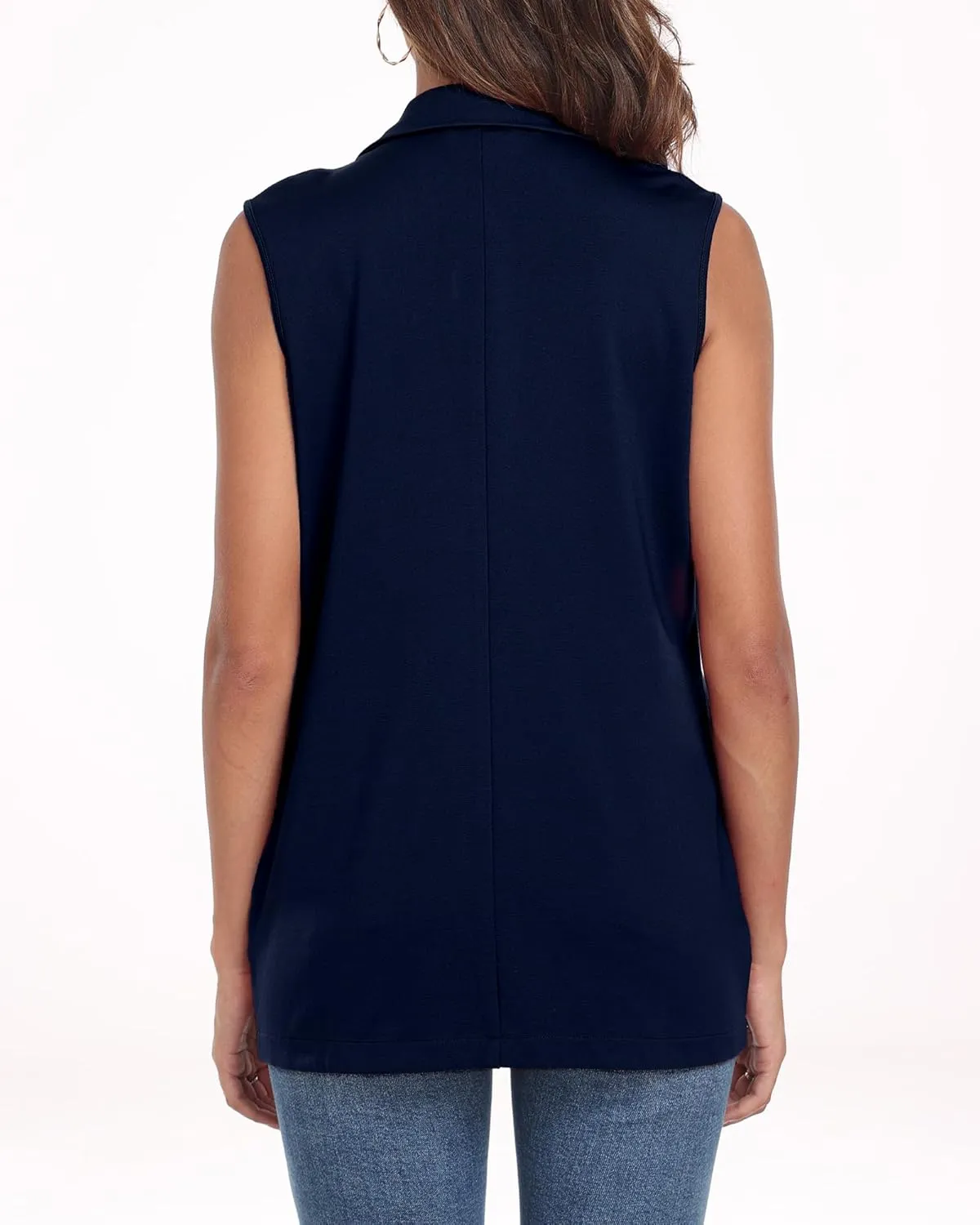 Xeoxarel Women's Sleeveless Blazer Vest with Pockets (S - XXL)