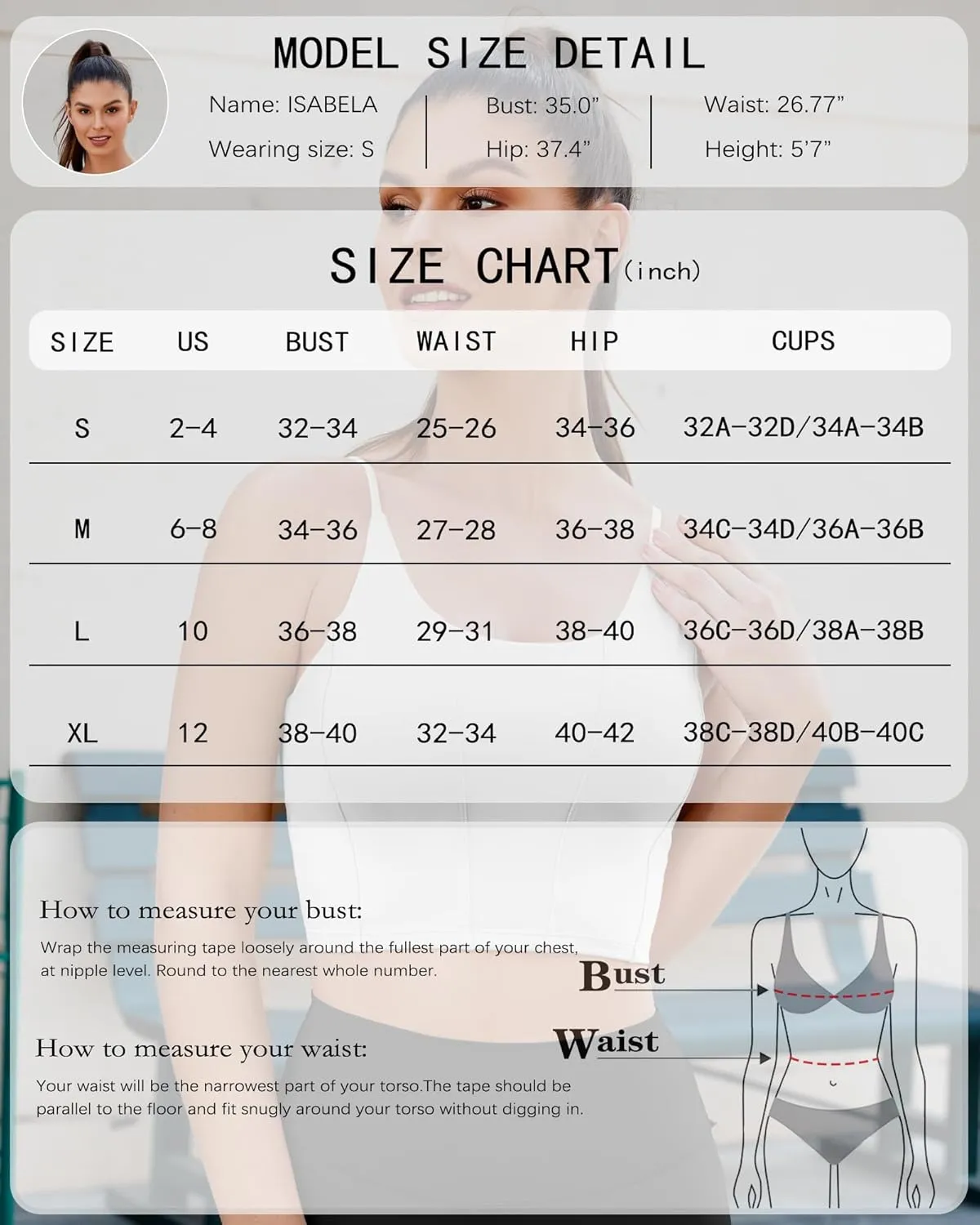 XUNYU Longline Sports Bras for Women Padded Yoga Tank Top Supportive Workout Crop Tops Built in Bras Adjustable Straps