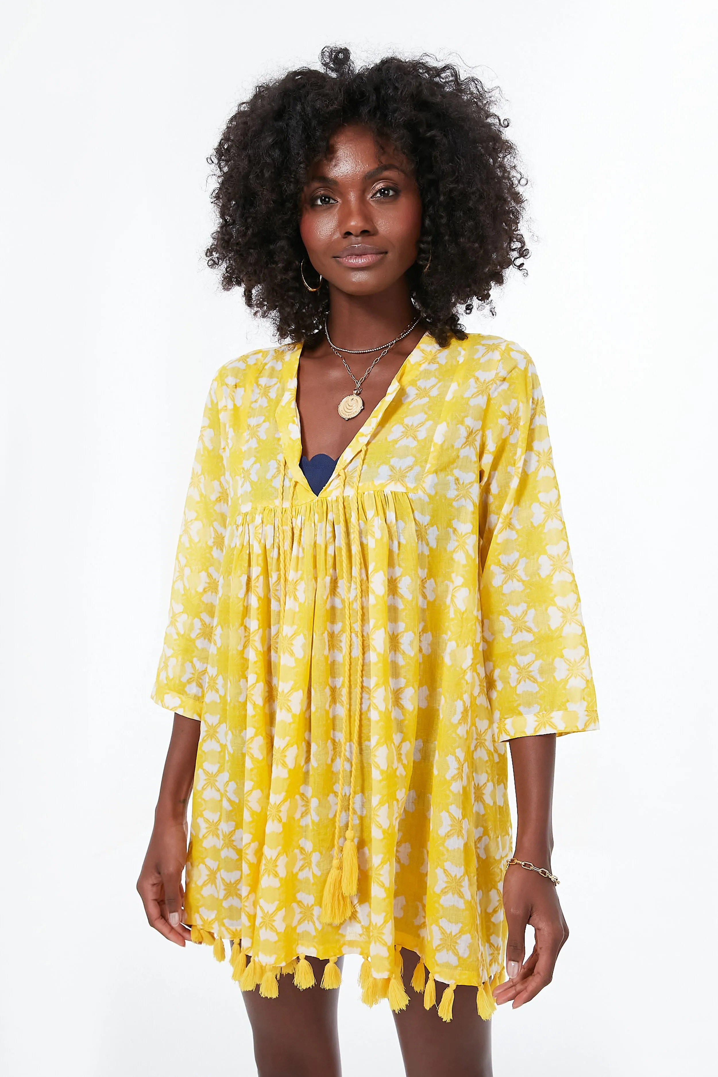 Yellow Barbados Seychelles Tunic