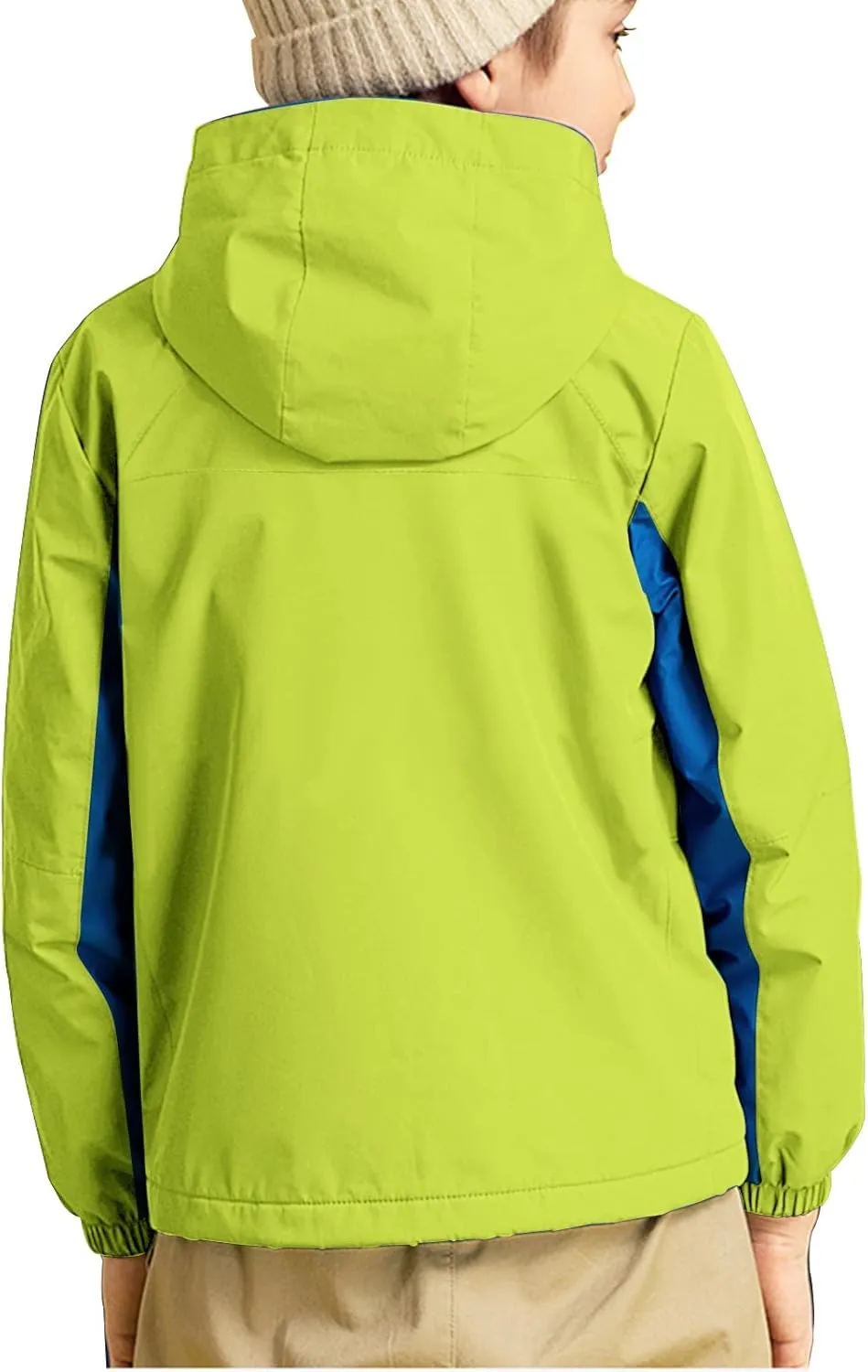 YINGJIELIDE Boy's Waterproof Ski Jacket,Kids Outdoor Snowboarding windproof Jacket,Fleece Lined Hooded,Warm Winter Snow Coat