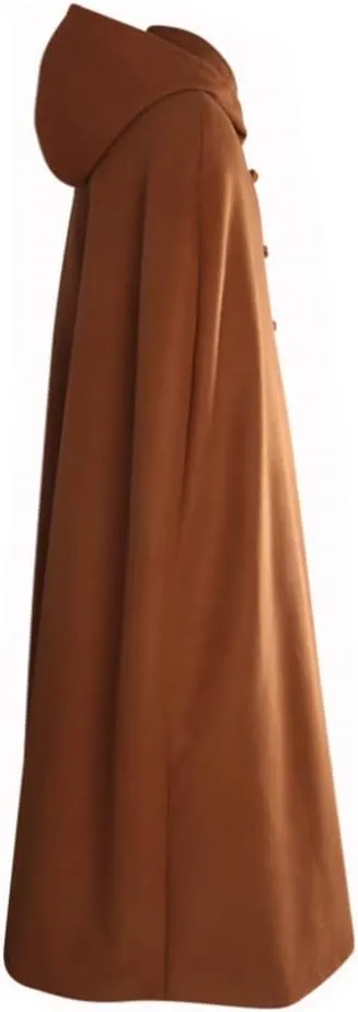ZanYing Meditation Buddhist Thickened Hooded Cloak Monk Outfit